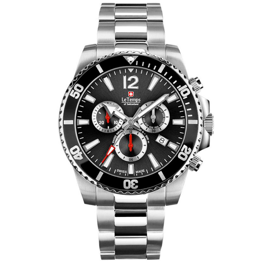 Часы Le Temps Swiss Naval Patrol Chronograph LT1044.01BS01